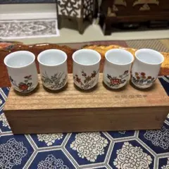 有田焼 其泉 賞美堂 ホタル手草花文 5客 ビールコップ揃 透かし - メルカリ