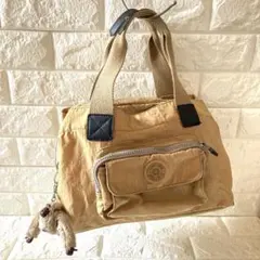 kipling ハンドバッグ 黄土色のサムネイル