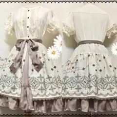 【2点セット】★パネル柄オープンスカート、ブラウス★axesfemmeのサムネイル