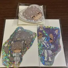 あんスタ ナンジャタウン ステッカー 缶バッジ 大神晃牙 乙狩アドニス