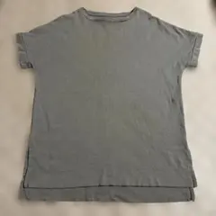 MUJI 無印良品 半袖フレンチスリーブTシャツ グレー XS-Sのサムネイル