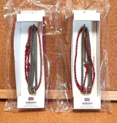 【未使用品】wakami ワカミ ネックレス ブレスレット 男女兼用 2個セットのサムネイル