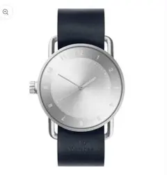 TID WATCHES アナログ腕時計 シルバー＋交換用革ベルト2本のサムネイル