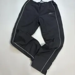 90s FUBU ナイロンパンツ ブラック 刺繍ロゴ
