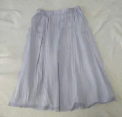 anysis　膝丈フレアスカート　薄紫