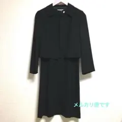 ブラックフォーマル 喪服 組曲 NOIR ワンピース ジャケット 7号 サイズ1