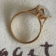 ラブラドライト♡11号【アガット】K10 透かし ロータス 蓮の花 天然石リング