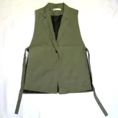 ZARA ザラ ベスト ジレ カーキのサムネイル
