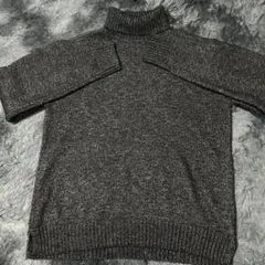 BEAMS HEART タートルネックニット Lサイズ ダークグレー