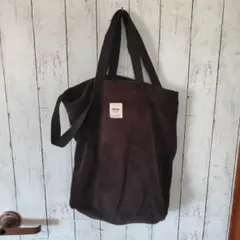 ブラック ファー 2wayトートバッグ