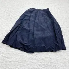《LEPSIM》レプシィム　フレアスカート 膝丈　ネイビー