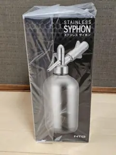 新品 NTG 日本炭酸瓦斯 ステンレスソーダサイフォン カートリッジ付のサムネイル