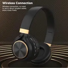 ワイヤレス ヘッドホン　黒　bluetooth マイク内蔵 IPX4防水 対応