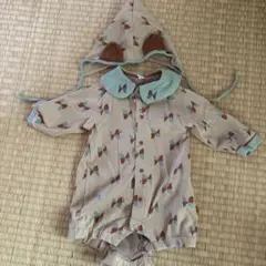 moimoln ロンパース 70サイズ 帽子付き