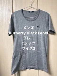 バーバリーブラックレーベル 　Tシャツ　グレー　サイズ2