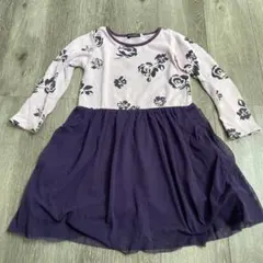 BeBe 花柄長袖チュール 원피스 120