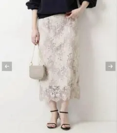 Spick and span スピックアンドスパン ラッセルレーススカート 36