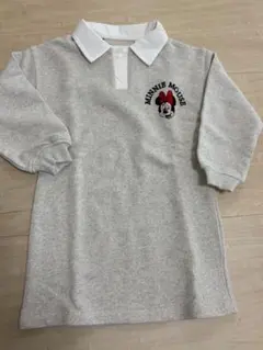 ZARA ミニーマウス ポロワンピース　グレー