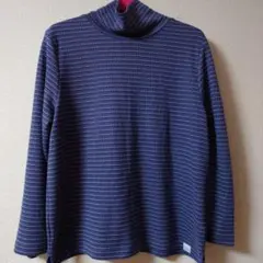 スウィッチモーション「ハイネックボーダーカットソー」