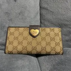 GUCCI ラブリーハート GGキャンバス 長財布