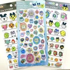 たまごっち プチドロップシール 4サイズステッカー 3点セット 正規品