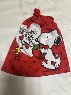【レア/USJ】SNOOPY スヌーピー 巾着袋 いちご