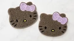 日焼けキティ ワッペン 2個セット