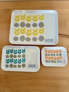 ロッタ・ヤンスドッター 北欧柄 トレー　3点セット