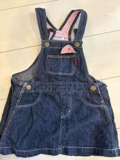 ジャンパースカート　デニム　ミキハウス　Ｍサイズ