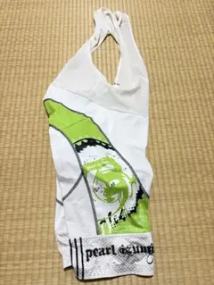 美白！ ビブパンツ パールイズミ ビブショーツ 白 サイズMのサムネイル