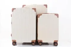 軽量Lサイズ　静音8輪　キャリーバッグ　スーツケース　キャリーケース ベージュ