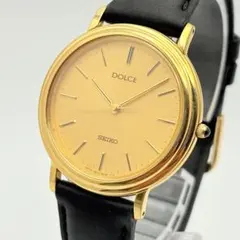 【美品】稼働 新品電池 SEIKO セイコー メンズ 時計 ドルチェ ゴールドのサムネイル