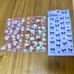 3Dシール ぷくぷくシール サンリオ おすそわけ 3枚セット