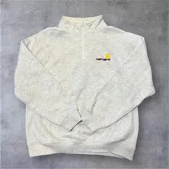 訳あり　カーハート　XXL ハーフジップ トレーナー　グレー　長袖