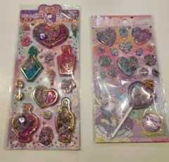 名探偵プリキュア　シール2点セット★ウォーターシール＆キャンデイチャームシール
