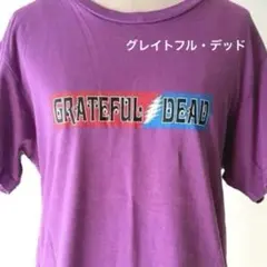グレイトフル・デッド　2019 公式　ロックTシャツ　古着　紫　スカルのサムネイル