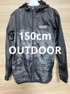 OUTDOOR 迷彩柄 フード付き　ウィンドブレーカーのサムネイル