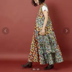 Freada キルトステッチハンドスクリーンワンピース　フリーダ【中古】 Freada/フリーダ キルトステッチ ハンドスクリーン ワンピース - メルカリ