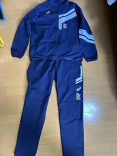 ASICS ネイビー ジャージ上下セット