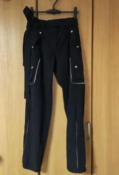 スリムボンテージパンツ　y2k