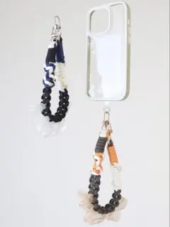 【カラーオーダー】パラコード ハンドストラップ フリルリボン