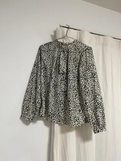エレンカーレデュエ 長袖ブラウス　シャツ　レオパード　ゆったり F
