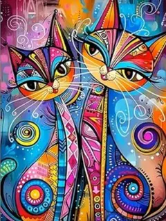 ✨秀麗品✨】ポジティブな猫のポップアート 絵画 - メルカリ