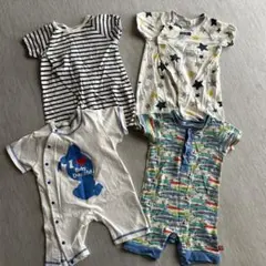 ベビー服 ロンパース半袖 4点セット
