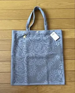 新品　近沢レース　エコバッグ　チャーム付きのサムネイル