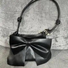 リボン結びショルダーバッグ
