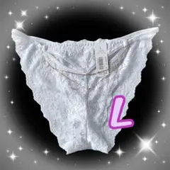 エメフィール✨レースショーツ パンティ ハーフバック 完売品 L