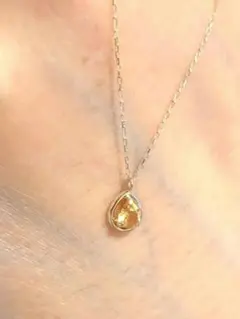 TSUTSUMI K10 サファイア ネックレス フラワー ペンダントトップ