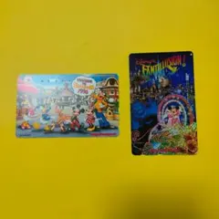 【使用済】ディズニー テレホンカード トゥーンタウン ファンティリュージョン2枚のサムネイル