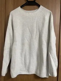 UNIQLO 3Dニット セーター L オフホワイト